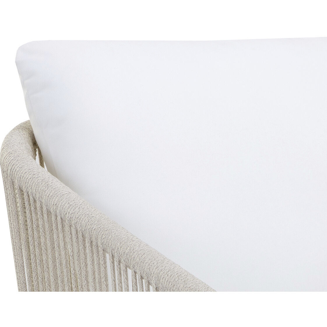 Allariz Greige / Stinson White Outdoor Dining Armchair